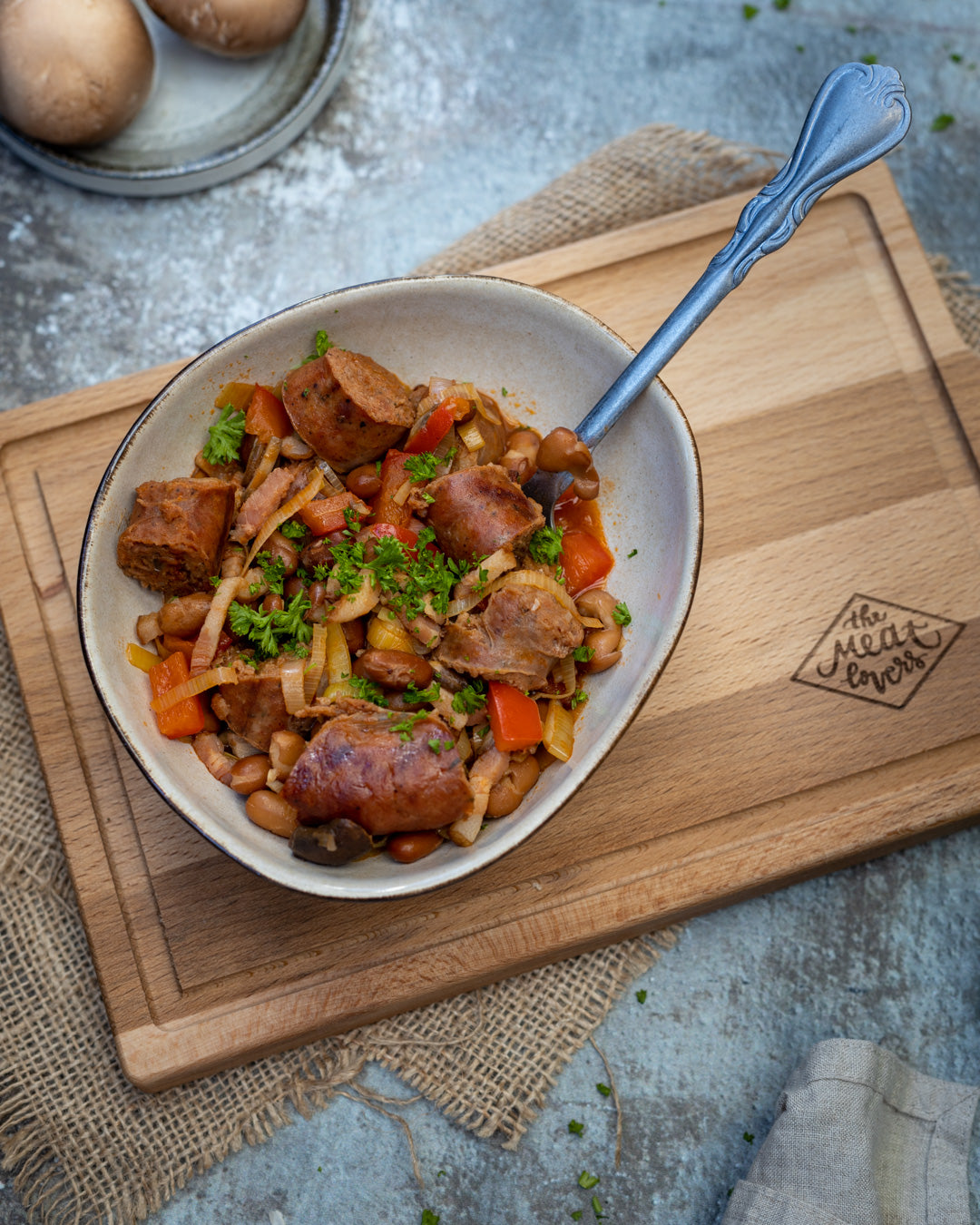 Gewürzte Iberico und Black Angus Boerewors