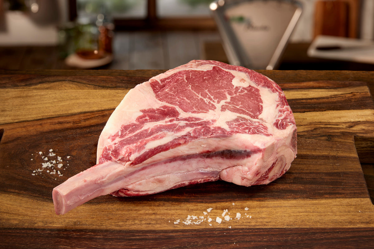 Tomahawk Steak Schottland Gras