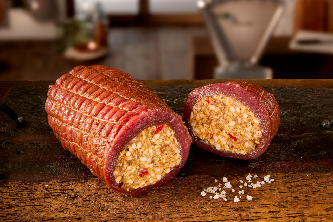 Gefüllter Wildrollbraten