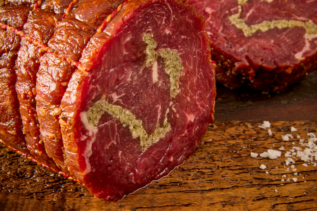 Gefüllte Bavette Rollbraten Uruguay Angus