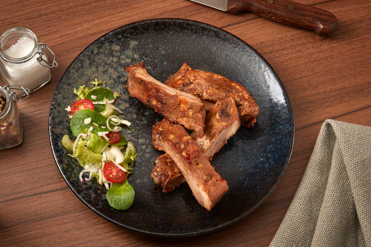 Langsam gegarte Spareribs
